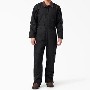 NWOT, Men's SZ L Regular, Dickies Insulated Coveralls, Long Sleeve, Black